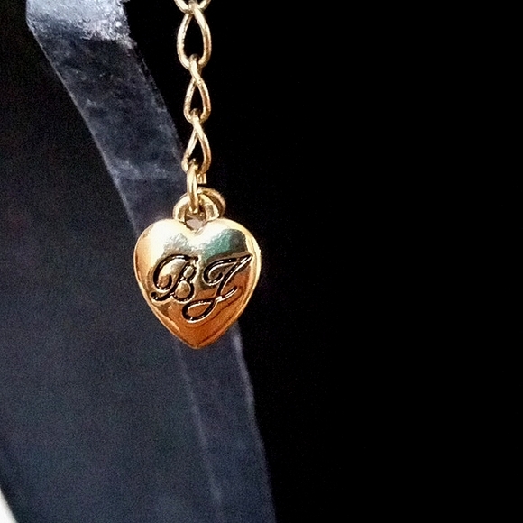 Vintage BETSEY JOHNSON Be My Valentine Heart Lock & Key Layered Necklace. - Picture 10 of 10